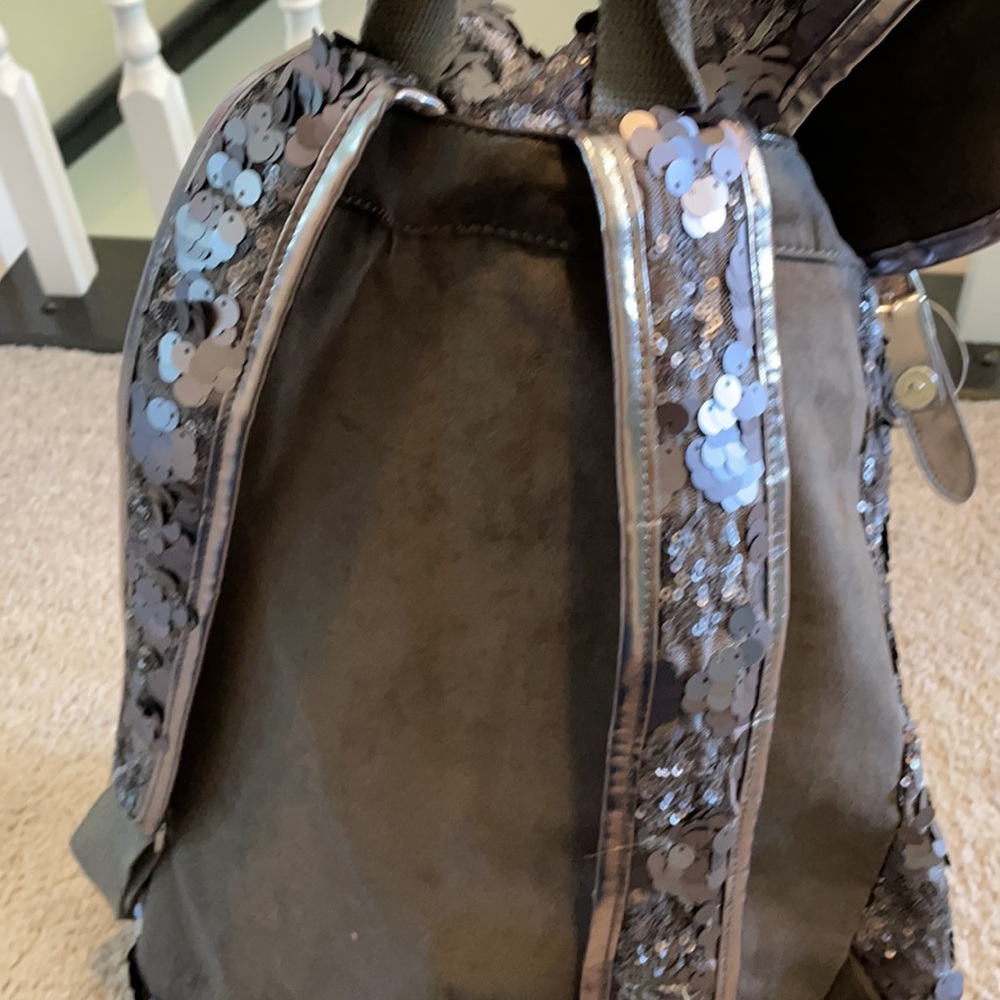 Sequin Backpack with Adjustable Straps - image 4